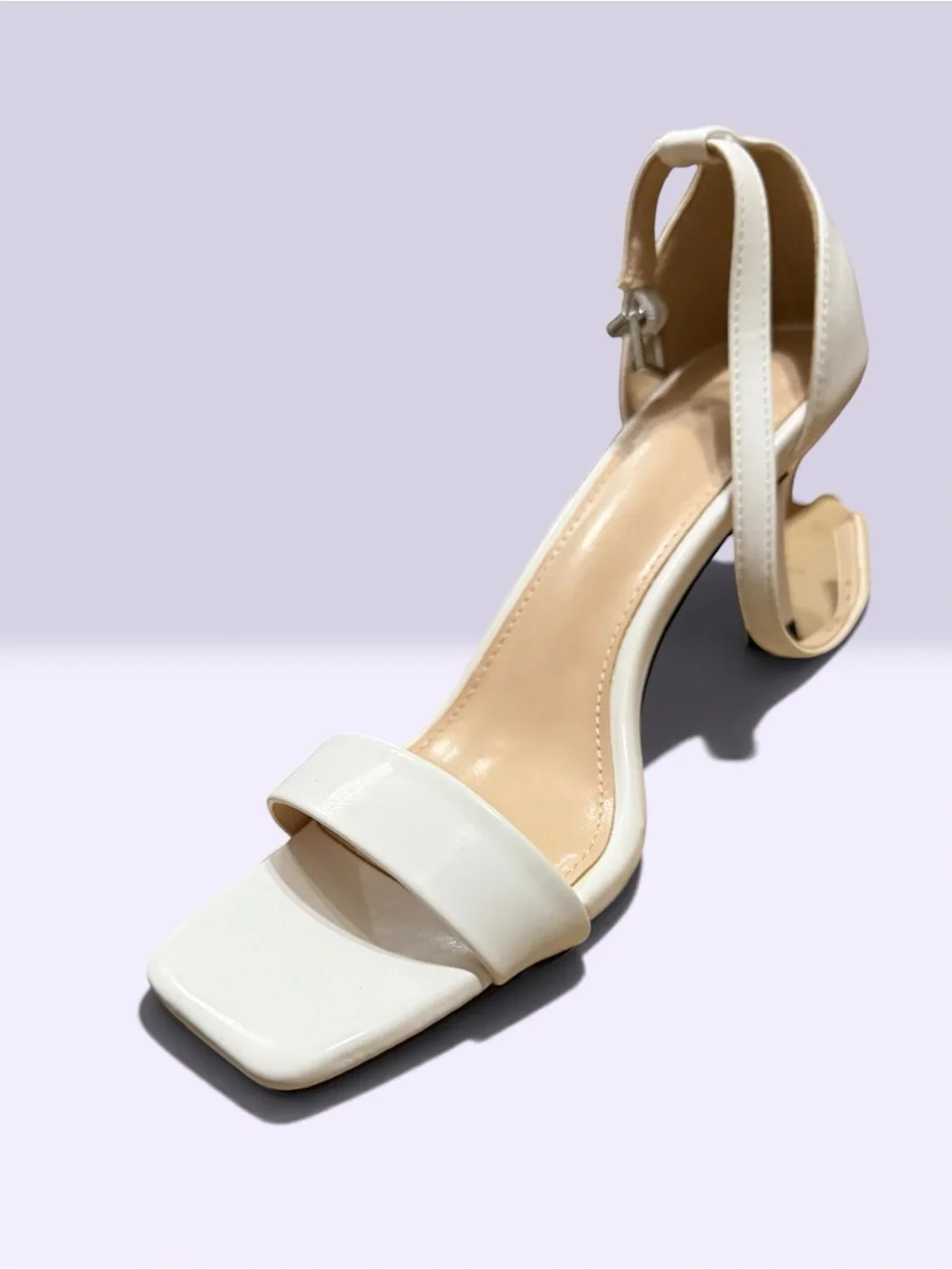 Women’s White Ankle-Strap Sandal